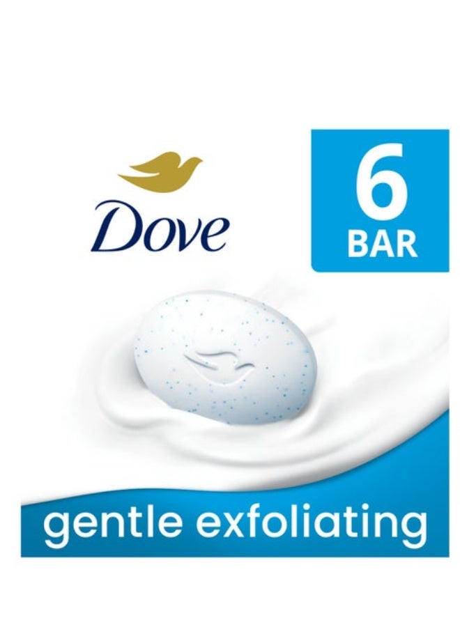 صابون دوف للتقشير اللطيف (6 × 90 جرام) - عبوة توفيرية لبشرة ناعمة ومشرقة